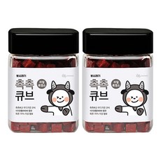 뽀시래기 촉촉큐브 강아지 간식 180g, 흑염소, 2개