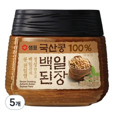 샘표 국산콩 백일된장, 450g, 5개