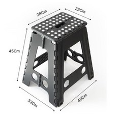 가쯔 다용도 콤팩트 스툴 접이식 의자 XL, 그레이, 1개 - 이미지 2