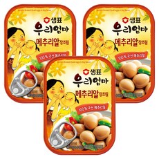 샘표 우리엄마 메추리알장조림, 130g, 3개입