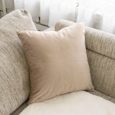 마벨로제 오로라 벨벳쿠션 솜포함, 베이지