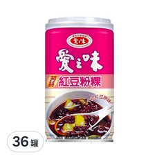 愛之味 蒟蒻紅豆粉粿, 340g, 36罐