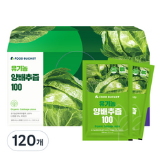 푸드버킷 국내산 유기농 양배추즙 100, 3L, 4개