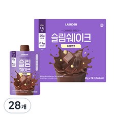 Labnosh 纖活奶昔 雙倍巧克力, 28個, 45g