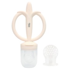 티지엠 국산 바나나 과즙망 치발기, 아이보리, 1개