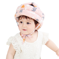 다름 큐티쿠션 유아 안전 머리쿵 보호 헬멧, 핑크오울, 1개