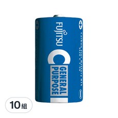 Fujitsu 富士通 2號碳鋅電池, 無汞無鎘無鉛 環保無毒, 2顆, 10組