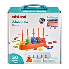 Miniland 幾何圖形分類學習疊疊樂 Set 50個, 1盒