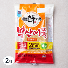 대림선 부산어묵 얇은사각 6장, 240g, 2개