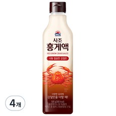 사조 홍게액, 500g, 4개