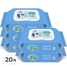 올마이웨이 거울세정 티슈 캡형, 110g, 20개