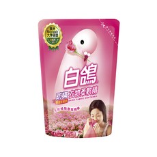 白鴿 防蟎衣物柔軟精 補充包, 防蟎抗菌率高達99% 天然植物香氛精華, 1.8kg, 1包