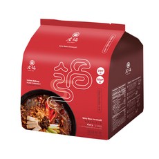 老鍋米粉 麻婆春雨, 香辣粉絲, 4人份, 65g, 4包, 1袋