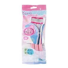 KeSHO 美體刀, 五刀片, 3入, 3支, 1包