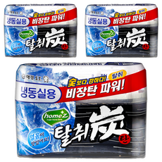 home'Z 冷凍機用除臭煤, 70g, 3個