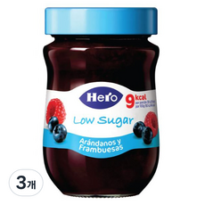 헤로 저당 블루베리&라즈베리잼, 3개, 280g