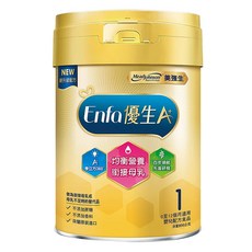 Mead Johnson 美強生 Enfa A+ 優生1號嬰兒配方, 新升級配方, 0至12個月適用, 850公克, 850g, 0-12個月, 1罐