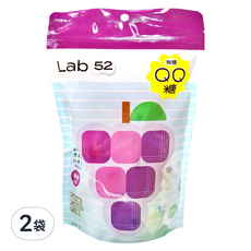 Lab52 齒妍堂 無糖QQ糖, 葡萄口味, 87.5g, 2袋