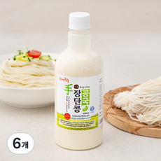 프레시오늘 신선냉장 껍질째 손수 영양가득 파주장단콩국수 생소면 밀키트, 673g, 6개