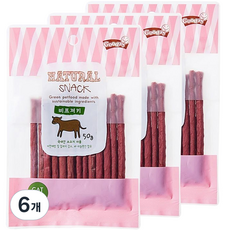 굿데이 네츄럴 스낵 고양이 간식, 돼지고기, 50g, 6개