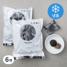 제주떡집 흑임자 오메기떡 (냉동), 400g, 6개