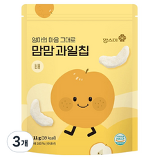 맘스미 맘맘 과일칩 배, 11g, 3개