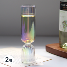 TINNY BLANC 玻璃香檳杯, 2個, 200毫升