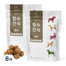 오래살개 강아지 장수간식 100g, 8개, 황태