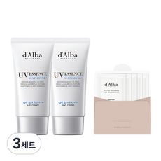 달바 워터풀 에센스 선크림 SPF50+PA++++ 50ml 2개 + 약산성 젤 클렌저 15ml, 3세트