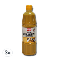 화미 허니 머스타드 소스, 1kg, 3개