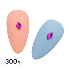 메이브라운 대용량 네일스톤 미니다이아 3 x 5 mm 50p, 퍼플, 300개 - 붙이는큐빅