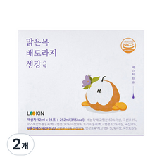 루킨 맑은목 배도라지생강 스틱, 252ml, 2박스