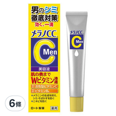 Melano CC Men 男士高純度維他命C亮白精華20ml 6條裝, 男士專用亮白精華，改善暗沉，提亮膚色, 20ml, 6條