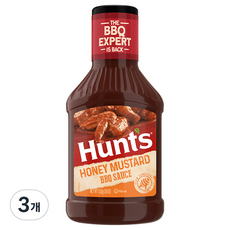 콘아그라 헌트 허니머스타드 바베큐소스, 510g, 3개