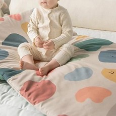Juho deco 純棉款幼兒園午睡袋 附提袋, 可愛鵝卵石, 寶寶午睡必備, 純棉材質, 附贈提袋