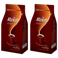 맥심 아라비카 100 원두 커피, 270g, 1개입, 2개