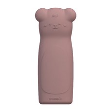 MODU'I BLUEMAMA 熊熊餐具收納盒, 鉑金矽膠, -40~210°C, 韓國製造, 玫瑰粉, 1個