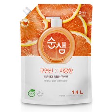 순샘 구연산 자몽 주방세제 리필, 1.4L, 1개