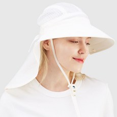 썬글레이드 성인용 UV 아쿠아 플랩캡, 아이보리, 1개 - 이미지 3