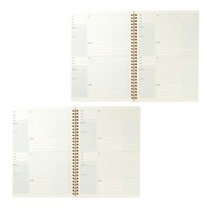 OXFORD 牛奶PP撕拉彈簧左熨斗錯答題紙B5 80張, 單色, 2個