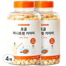 조공 반려동물 미니트릿 동결건조 간식, 가자미, 55g, 4개 - 조공