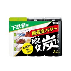 ST 雞仔牌 脫臭炭 鞋櫃用 3入, 165g, 1組