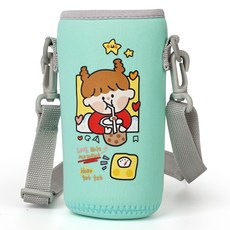 위즐 물통 가방 물병 텀블러 주머니, 그린, 1개
