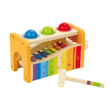 Hape 多功能敲琴台，兒童益智玩具, 1台