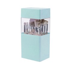 化妝刷收納盒, ZP018, ABS材質, 108*83*220mm, 12支收納容量, 藍色, 1個