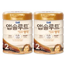 앱솔루트 명작 2FL 분유 2단계, 800g, 2개