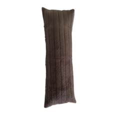 J&N 木紋絎縫長抱枕 40*120 深咖啡色 (1入), 1入, 120 x 40cm, 深咖色