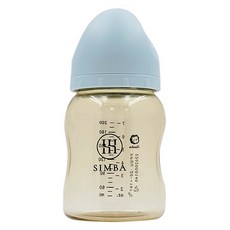 Simba 小獅王辛巴 蘊蜜鉑金PPSU寬口防脹氣奶瓶 0歲以上, 晨藍, 200ml, 1個