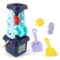 Vanibaby 沙灘玩具 沙漏 5件組 (適用年齡:3歲以上), 藍色, 1組