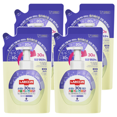 랩신 컬러체인징 핸드워시 포도향, 450ml, 4개